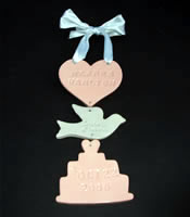 Heart, Dove, and Wedding Cake